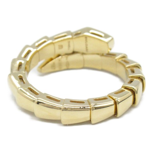 BVLGARI Serpenti Viper Ring 18KYG Yellow Gold Used women US size 5.25 #50 - Picture 3 of 7