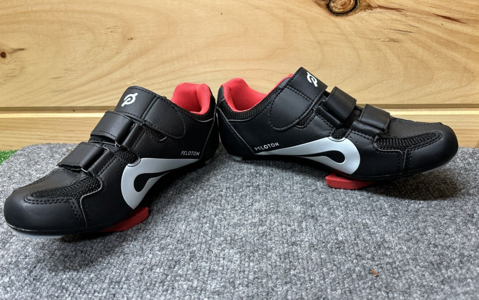Peloton Cycling Shoes Size 38 US Women’s Size 7 w/ ARC1+ Cleats Black Red eBay