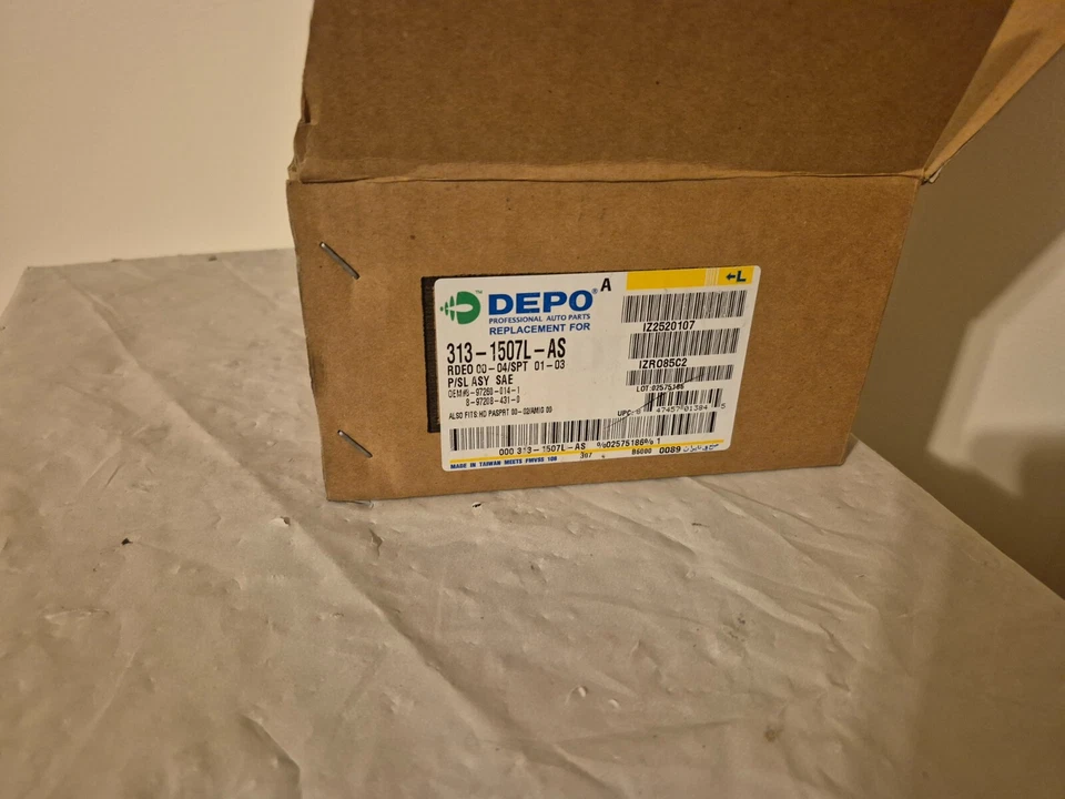 Luz de estacionamiento señal de giro 2000 a 2004 Isuzu Rodeo 2000-02 pasaporte conductor izquierdo Foto 4 de 4