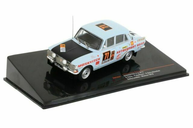 Miniature Moskvitch 412 N°71 d'exception échelle 1/43 en métal injecté haute précision