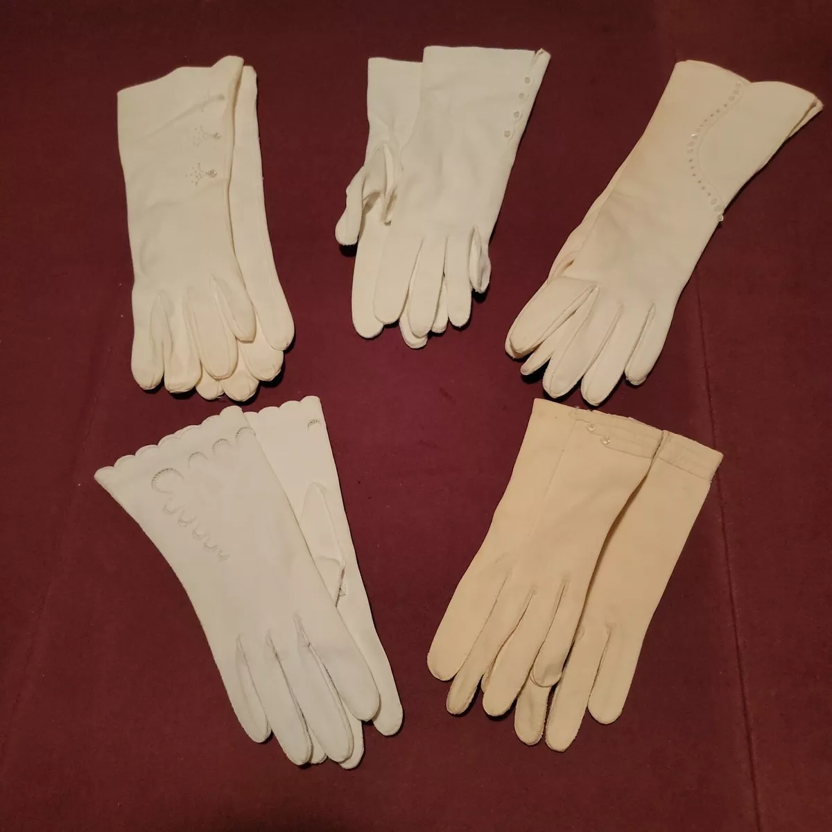 Ladies cotton gloves deals