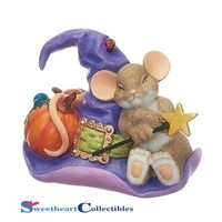 Charming Tails 130465 Halloween Mouse On Witch Hat 2017 Charming Tails 130465 Halloween Mouse On Witch Hat 2017