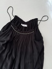 Mango Black Maxi Strap Sundress M Size 8 10