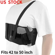 Tactical Concealed Carry Belly Band/Shoulder Pistols Gun Holster with Mag Pouch
