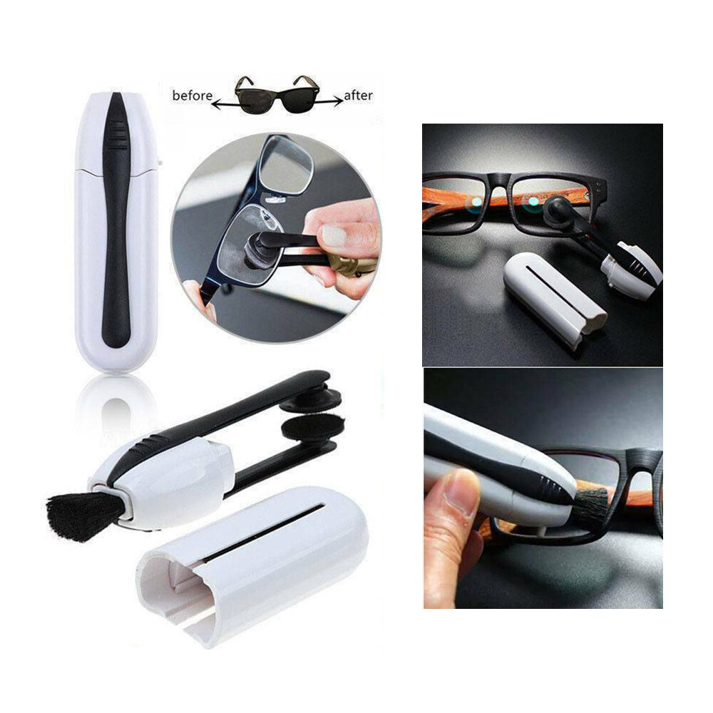 2X Set Peeps Eyeglass Cleaner Brush Sunglass In One Glasses Lens