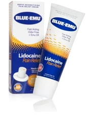 Blue Emu Lidocaine Numbing Cream Pain Relief, 2.7 oz 1 Pack, Free Shipping