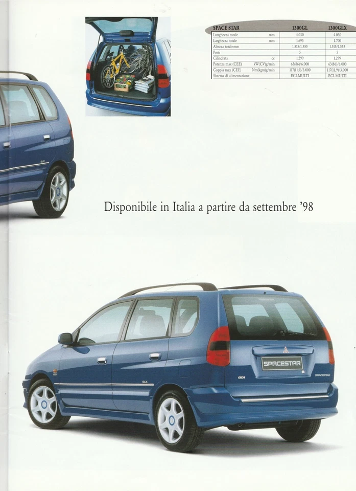 BROCHURE MITSUBISHI Gamma - 4/1998 - Italian - Immagine 2 di 4