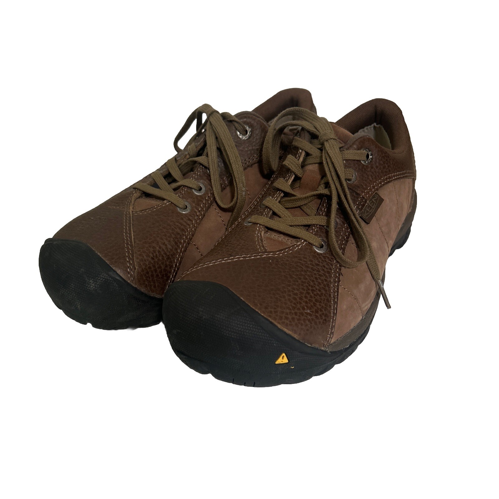 Sneakers Oxford Keen donna Presidio pelle marrone casual taglia 8M