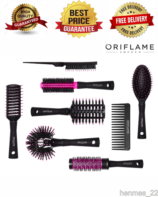 ORIFLAME Styler Hair Brush Detangling Round Wide Tooth Cushion Teasing