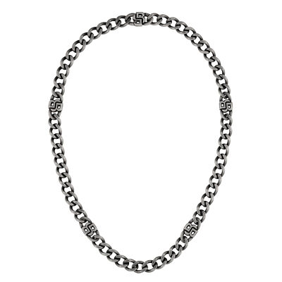 Boss Men's Necklace Double B Absolute 1580744 Stainless Steel 56Cm Gray