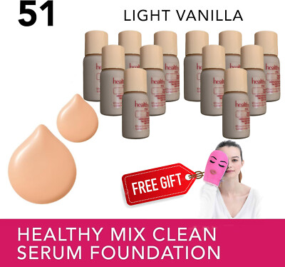 12 Bourjois Healthy Mix Serum Liquid Make Up Base 144ml 51 Light Vanilla Makeup