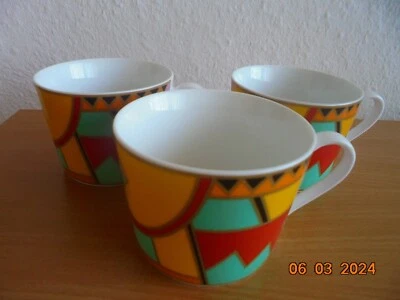 KAFFEETASSEN 3 STÜCK NEU MEHRFARBIG SIEHE BILDER - Bild 1 von 4