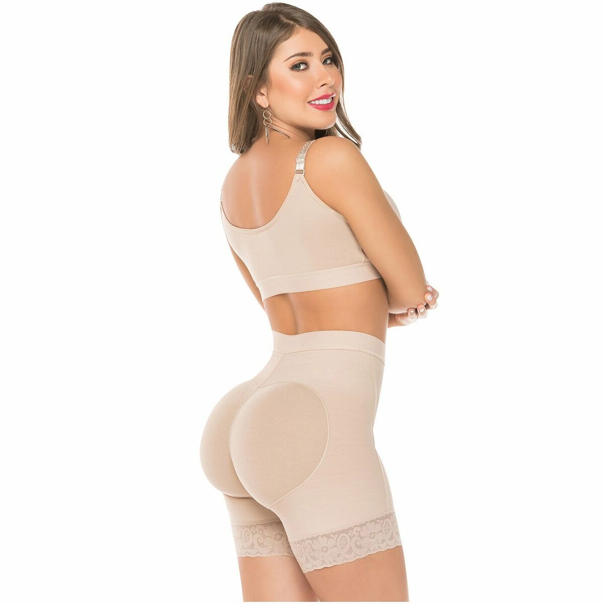 Colombian Womens High Compression Faja Arm Shaper With Butt Lifter