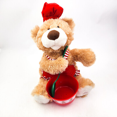 Avon HOLLY THE BAKING BEAR Animated Plush How to Make Gingerbread Cookies 2013