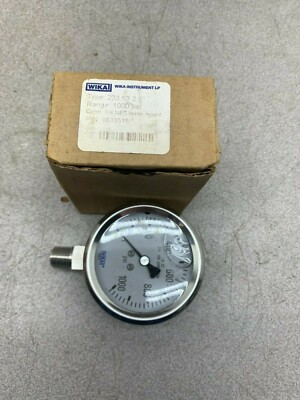 #ad #ad NEW IN BOX WIKA 1000 PSI 1 4NPT PRESSURE GAUGE 9833515 $79.05