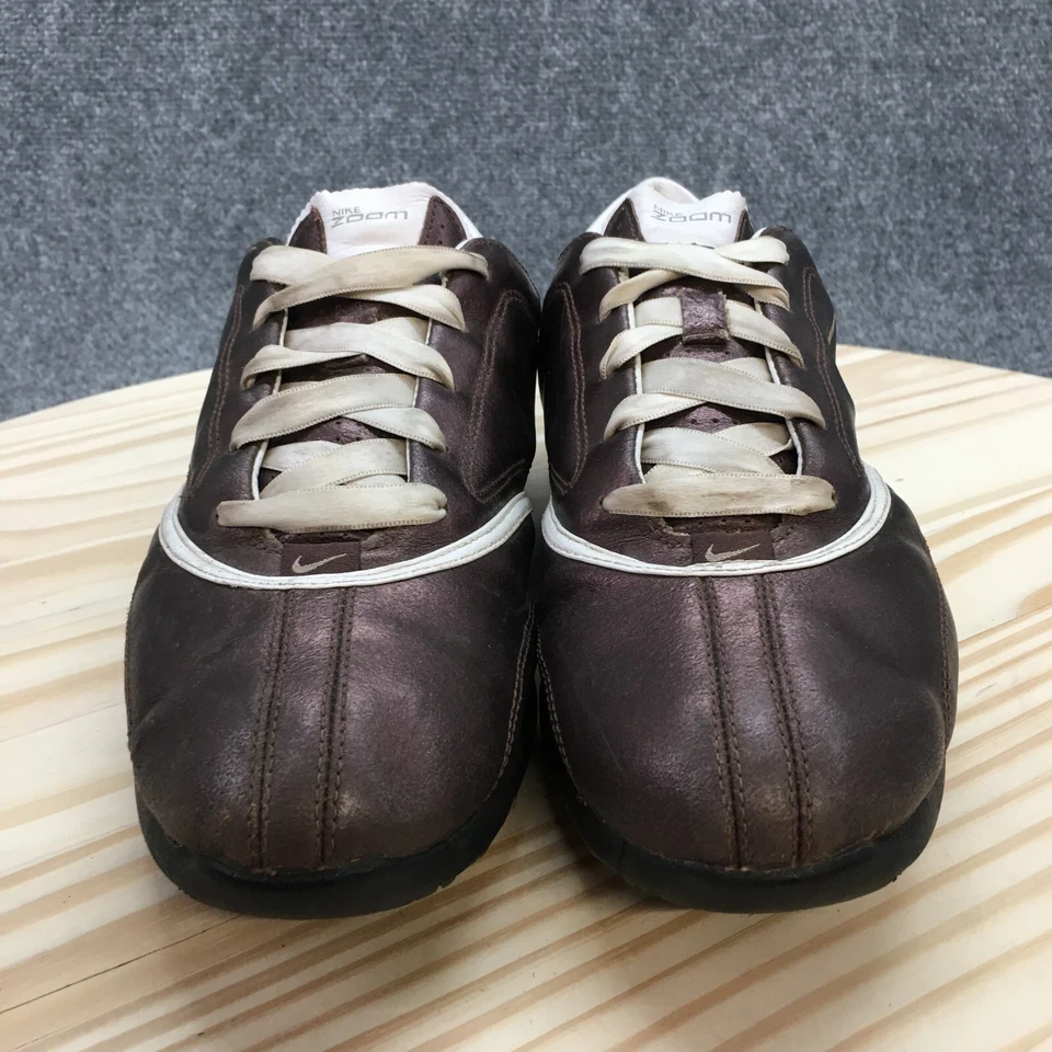 Nike Zapatos Mujer 8.5Zoom Botines de Golf Tenis Metálicos 335948-211 Marrón Con Cordones Foto 4 de 4