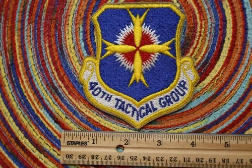 USAF 40th Tactical Group 40 TG  Tac Aviano Air Base 84-92 patch