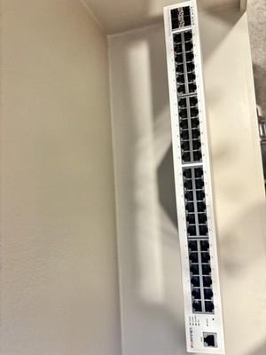 Fortinet FortiSwitch 248E-FPOE Managed L2 Gigabit Ethernet Switch No AC Adapter