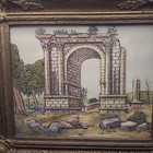 Artini Sculptured Engraving Handpainted Twin Etched Four Dimensional Framed — photo 2