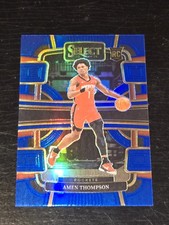 2023-24 Select Basketball Amen Thompson Blue Retail SILVER PRIZM ROOKIE SP! 