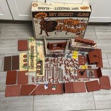 Marx 1995 Davy Crockett the Alamo Play Set w/ Figures, Cannons, Nearly Complete