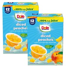 Dole Fruit Bowls Diced Peaches in 100% Fruit ...