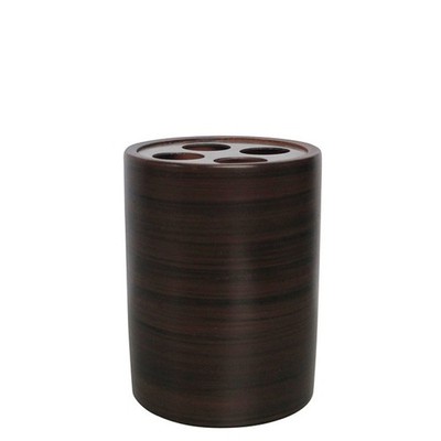 Brauner Zahnbürstenhalter Bürstenständer - Badaccessoires Serie ETNIC