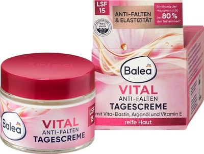 10 x 50ml Balea Wrinkle Free Vital Face Cream SPF 15