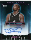 2024 Topps Midnight Devonte' Graham #SMA-DEG Stroke of Midnight Auto Spurs