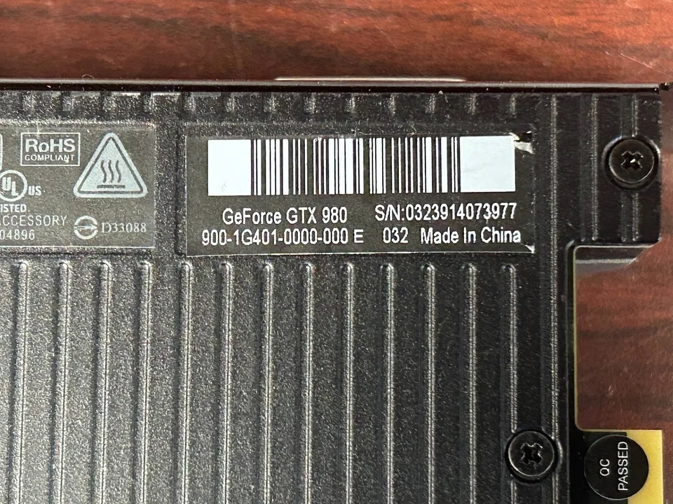 NVIDIA GeForce GTX 980 Founders Edition 4GB GDDR5 Graphics Card #95 - Image 4 of 4