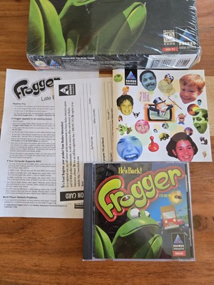 Frogger PC BIG Box Windows 95 Game Hasbro Konami Ships Quickly