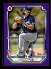 Patrick Copen 2026 Bowman 1st Paper Prospects Purple Border 125/250 [jyc16