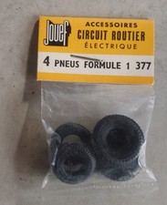 POUR VOITURE CIRCUIT JOUEF - SACHET NEUF DE 4 PNEUS FORMULA 1  REF 377