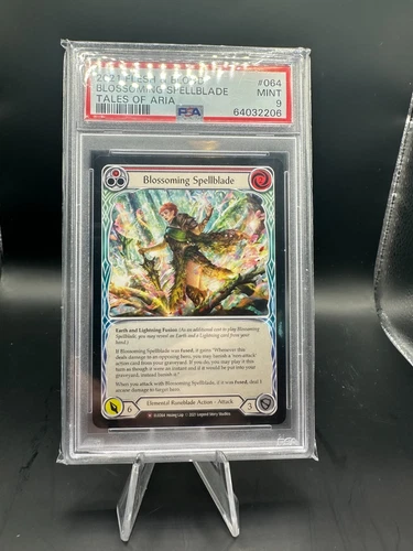 2021 FLESH & BLOOD BLOSSOMING SPELLBLADE TALES OF ARIA PSA 9