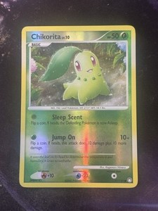 Pokemon - Mysterious Treasures - Chikorita (Reverse Holo) #77/123 - LP