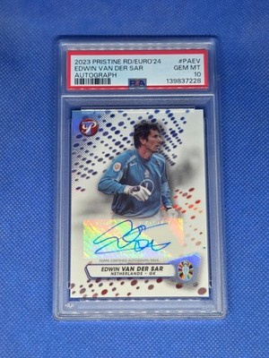 2023 Topps Pristine EDWIN VAN DER SAR PSA 10 Autograph card