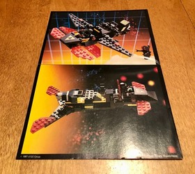 Vintage LEGO 6894 Blacktron Invader / Cruiser instruction manual only Legoland
