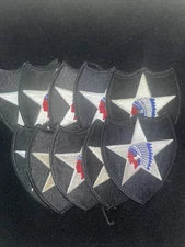 US ARMY 2ND INFANTRY DIVISION THE BIG INDIAN PATCH - US GOVERNMENT ISSUE USG X10