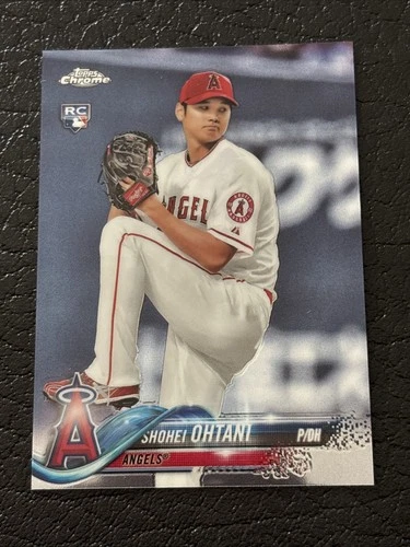 2018 Topps Chrome 🔥 Shohei Ohtani #150 White Jersey RC Rookie Card 🔥 Beautiful