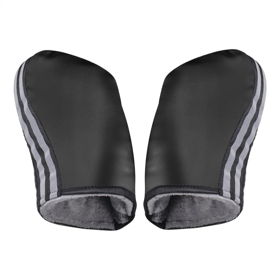 Winter Cycling Gloves MOTORCYCLE Motorbike Handlebar Warm Mittens Mitts Black - Image 3 of 4