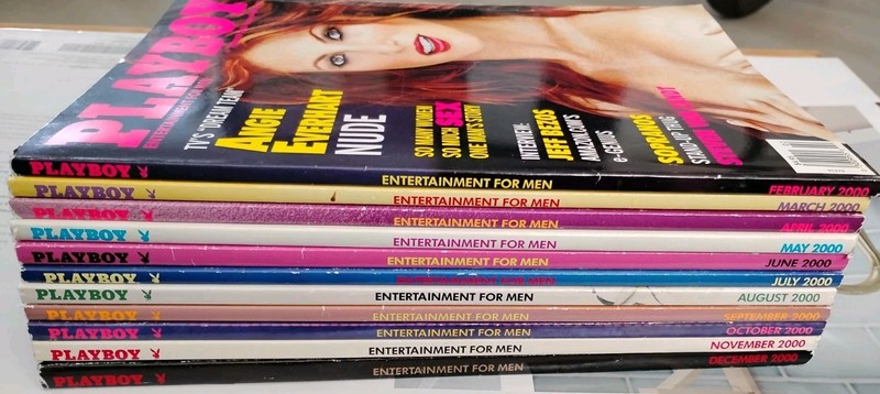 Near Complete With Centerfold Intact Missing January Playboy Magazine 2000