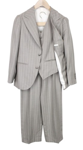 Costume 3 Pièces Suitsupply La Spalla - Taille UK54S - Laine Lin Soie - Doublé Pied-de-Poule