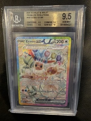 Pokémon TCG Prismatic Evolutions Eevee EX Card BGS 9.5 167/131 Gem