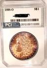 1898-O Better Date Gem BU + Morgan Dollar Lustrous Toned PQ