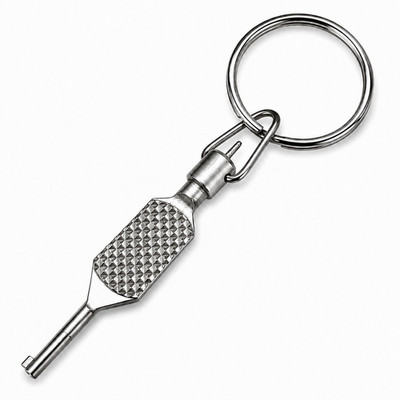 MPS Universal Swivel Handcuff Key with Key Ring   3.5'' Metal Cuff Key