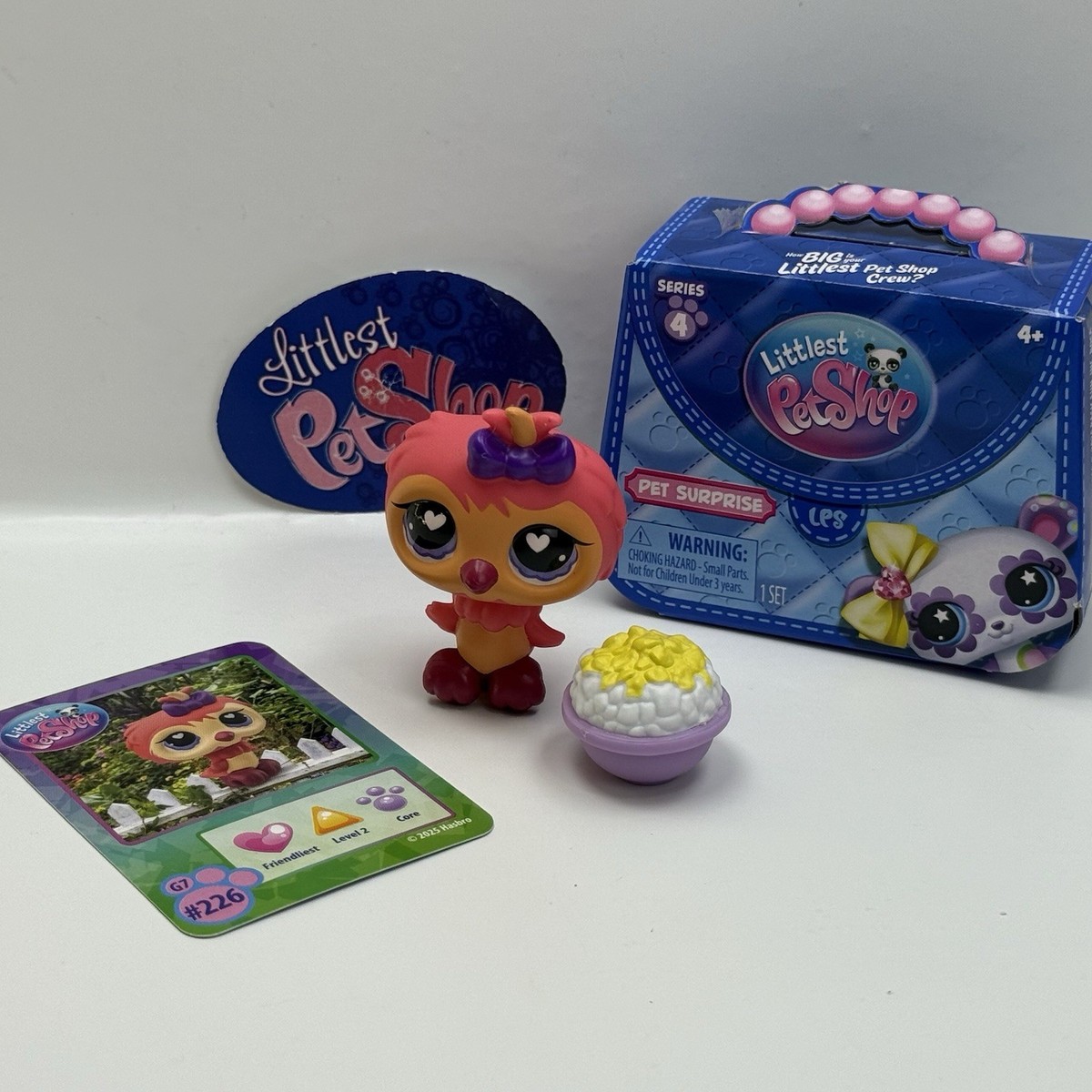 OWL G7 #226 W/ Accessories - Authentic Littlest Pet Shop - Hasbro