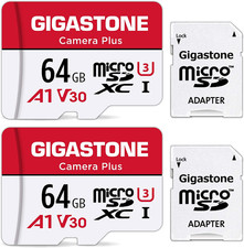 64GB Micro SD Card 10 Pack Class 10 UHS-I A1 V30 4K Video 90MB/s Speed