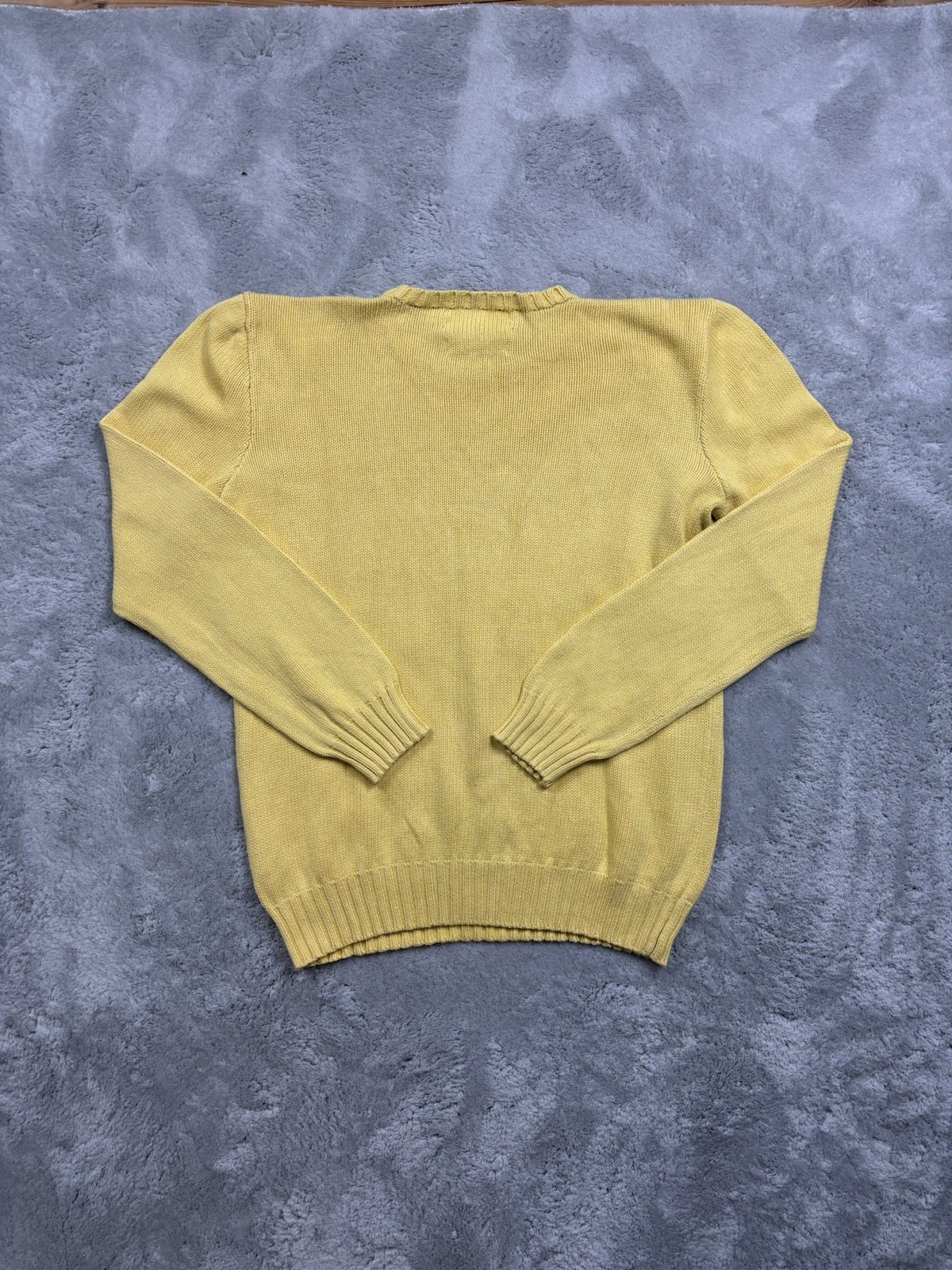 Vintage Ralph Lauren Heavy Knit Crewneck Sweater | S | Yellow | image 2