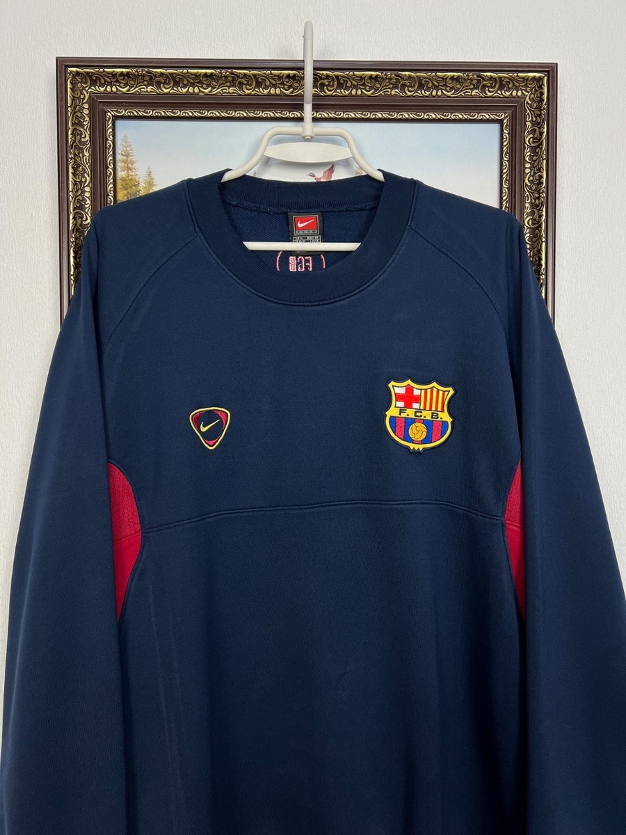 Vintage 90's Nike Barcelona Football Sweatshirt Soccer Crewneck