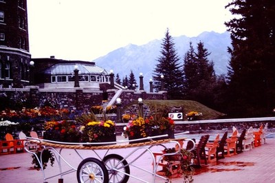 SEP 1975 Fairmont Banff Springs hotel Alberta Canada Kodachrome Slide CC-M